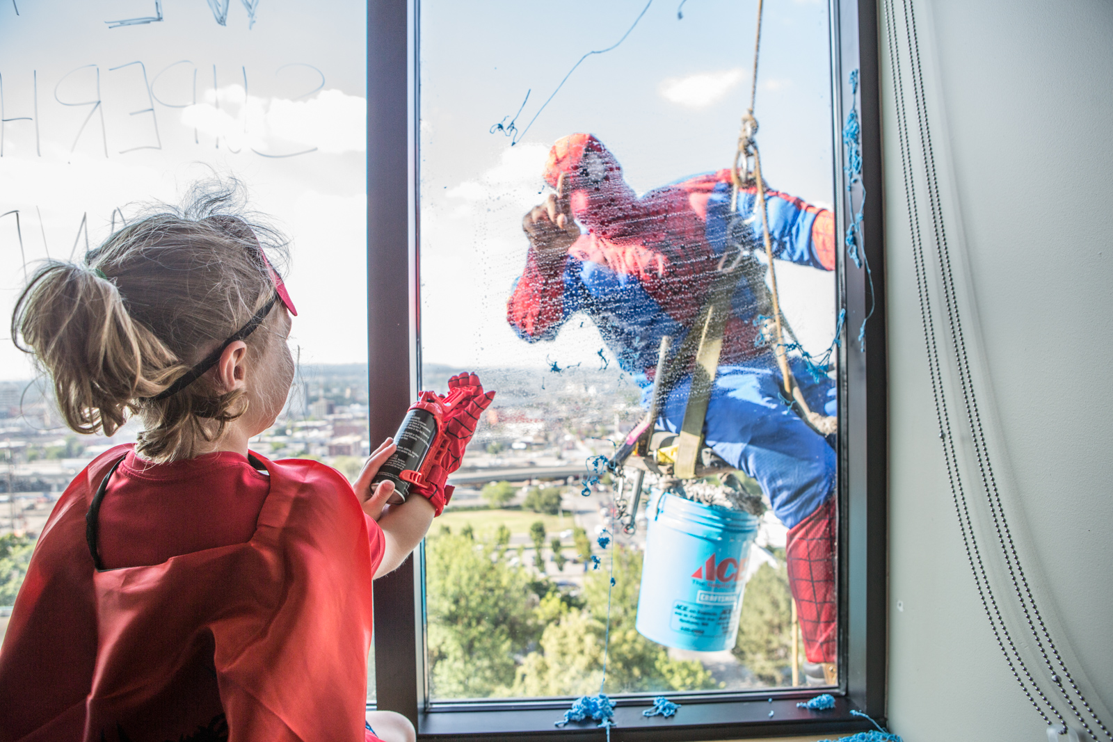 Spiderman and child (1)