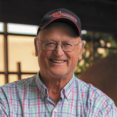Fred Fleming in baseball cap