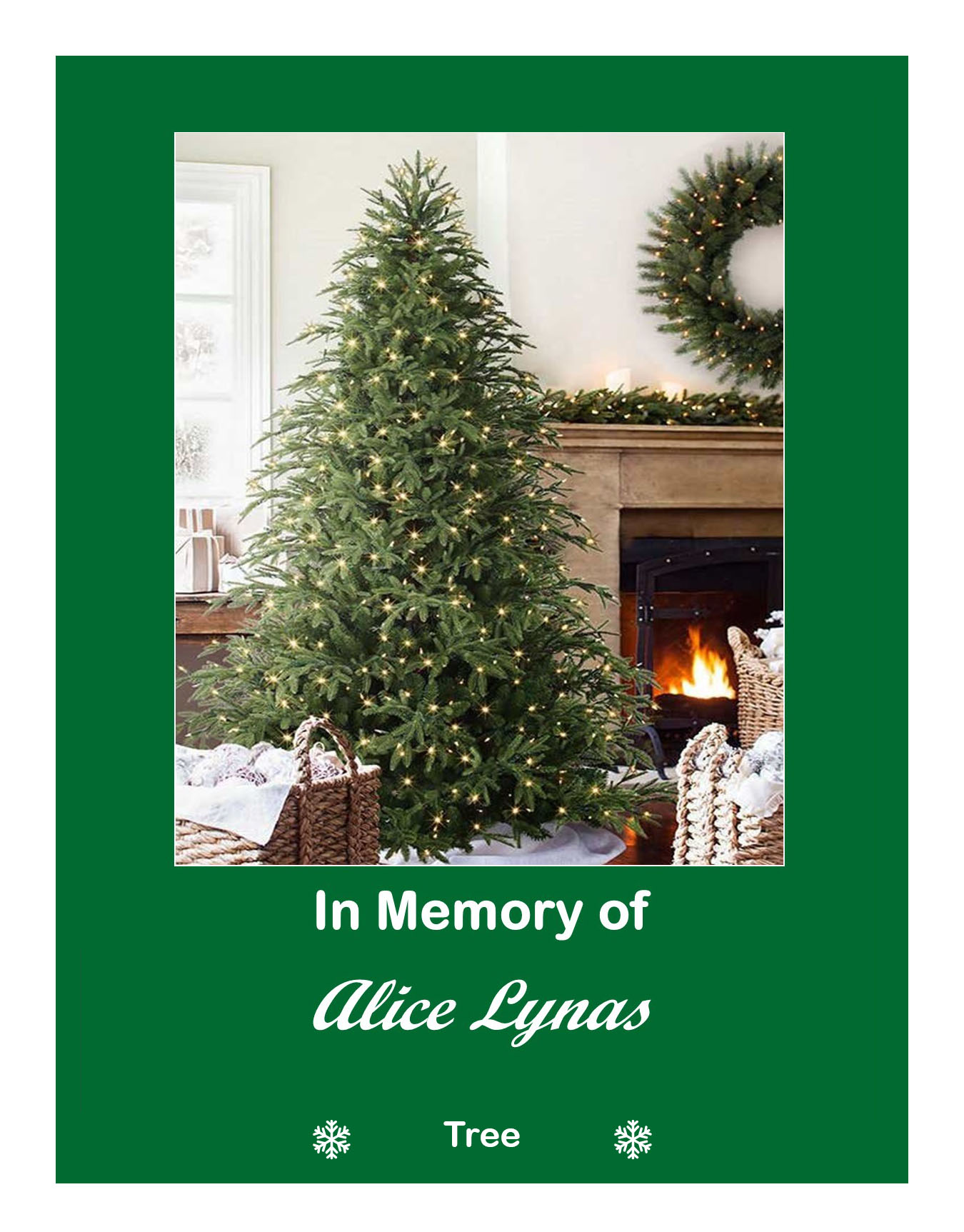 Tree in memory of Alice Lynas