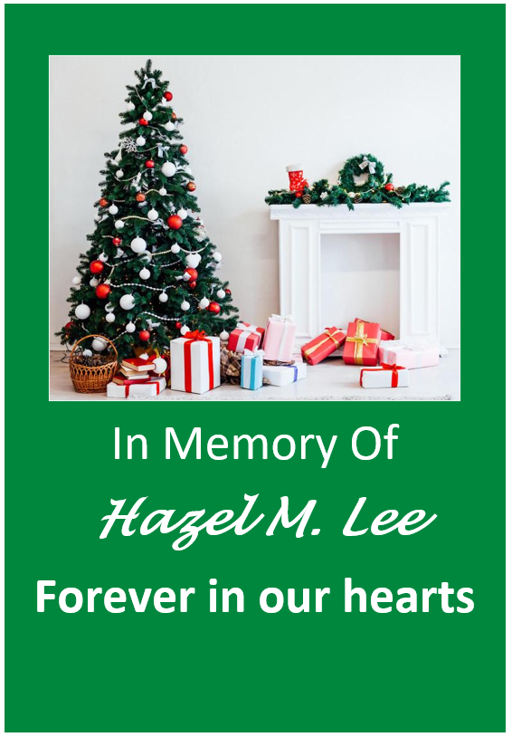 In Memory of Hazel Lee