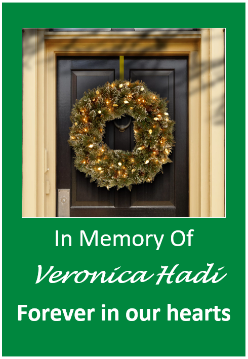 Wreath - Veronica Hadi In Memory of Veronica Hadi
