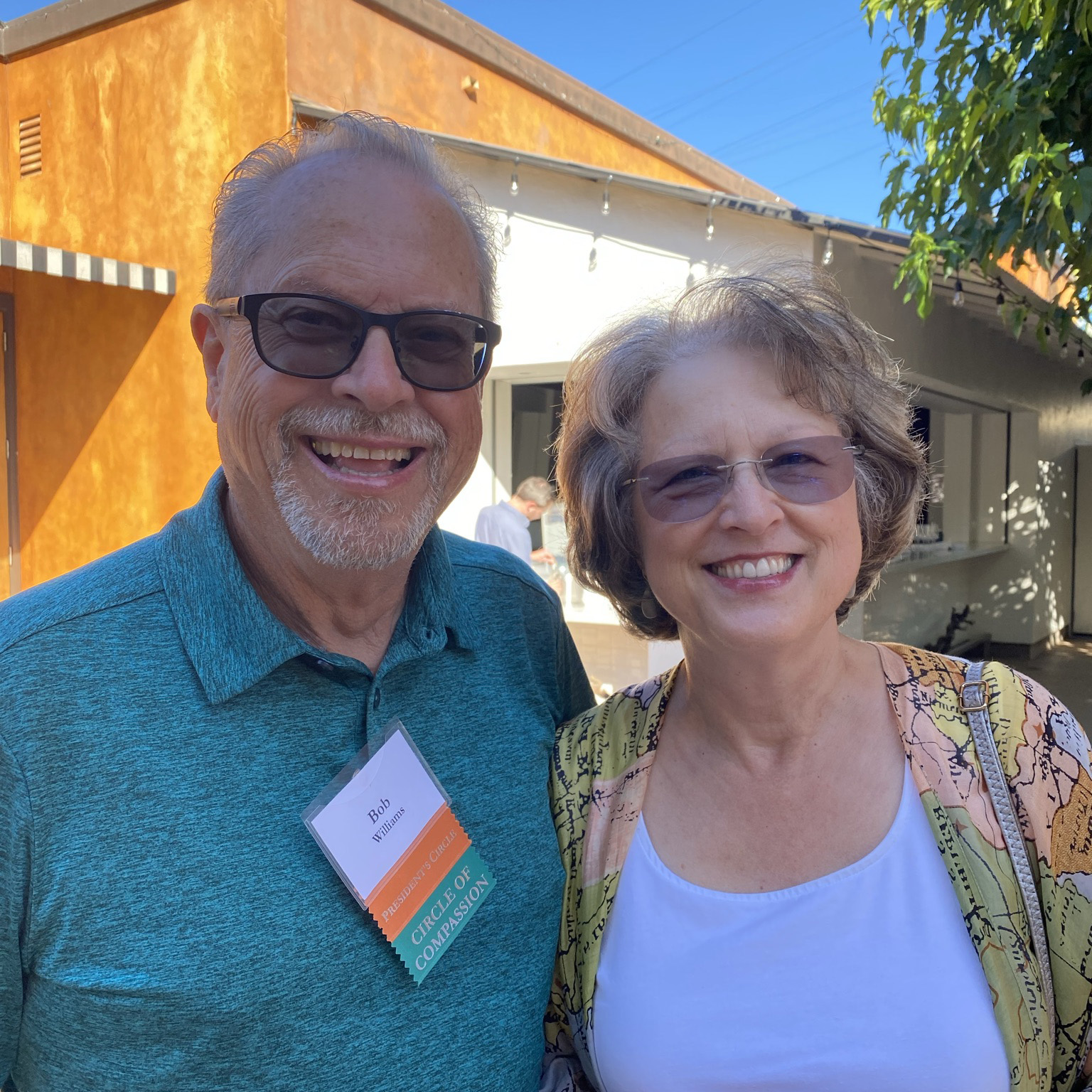 Bob Williams Man and woman at event.