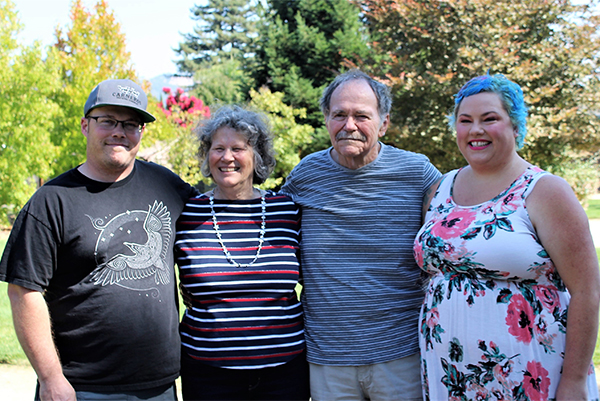 Brandon and Meg Patterson and his parents