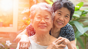 Two elderly women